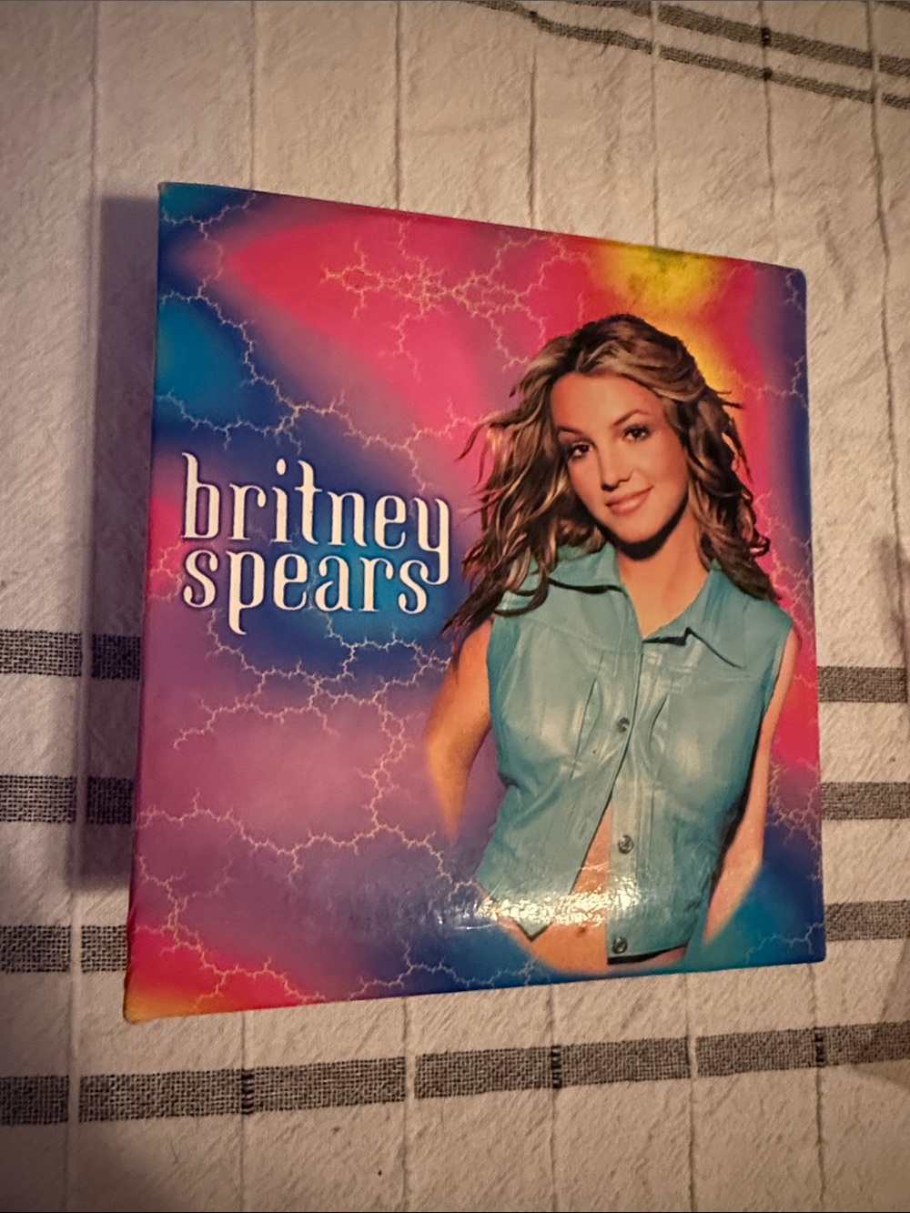 1990’s Britney Spears Colorful Pop Album Cover Mirrored Jewelry/ Storage Box-